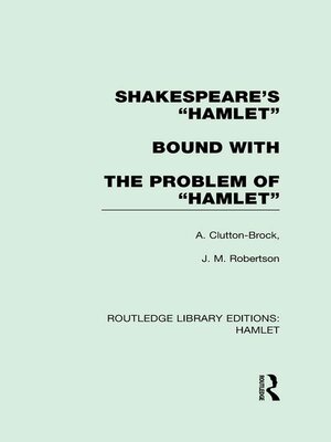 cover image of Shakespeare's Hamlet bound with the Problem of Hamlet